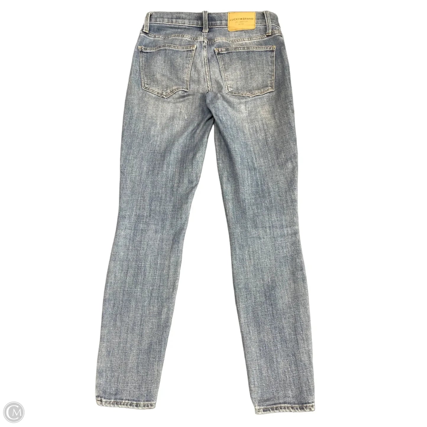 Jeans Skinny By Lucky Brand In Blue Denim, Size: 4