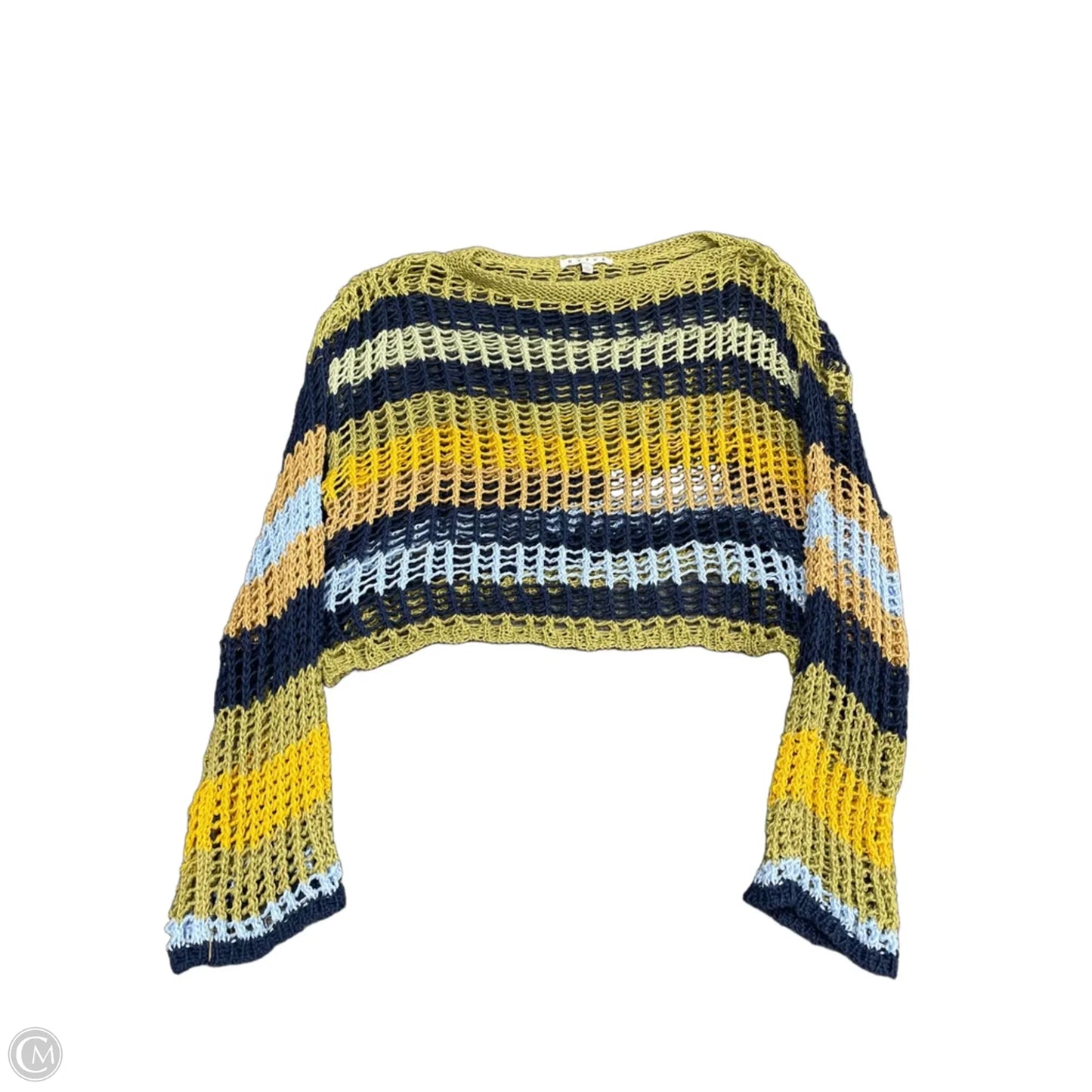 Top Long Sleeve By Hyfve In Blue & Green, Size: L