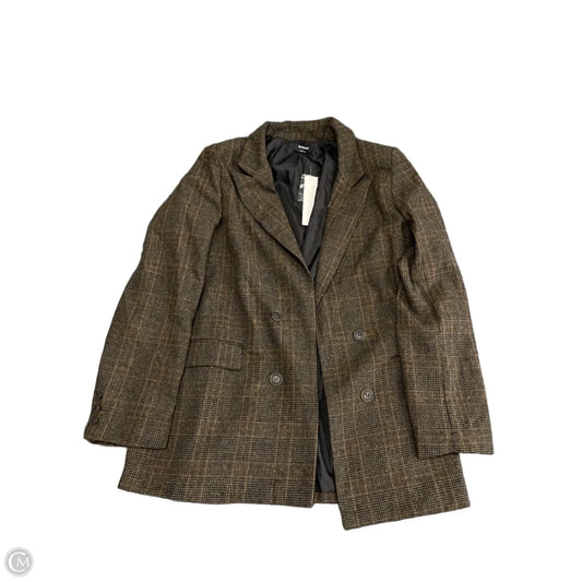 Blazer By Clothes Mentor In Brown, Size: L