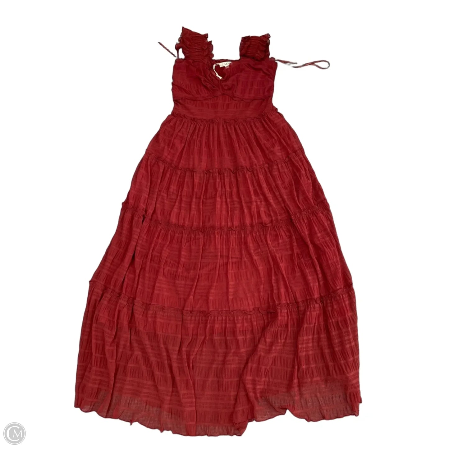 Dress Casual Midi By Max Studio In Red, Size: L