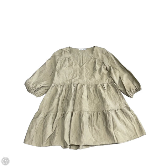 Dress Casual Short By Zara In Beige, Size: M