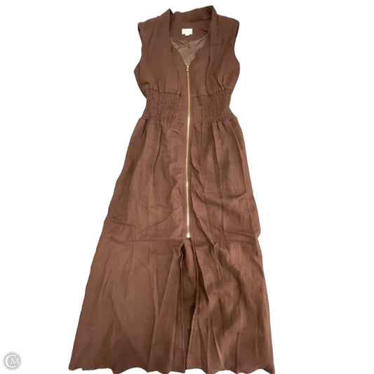 for cynthia linen dress with pockets FOR CYNTHIA S Women's Linen Blend Colorblock Sleeveless Midi Dress Pockets Tank