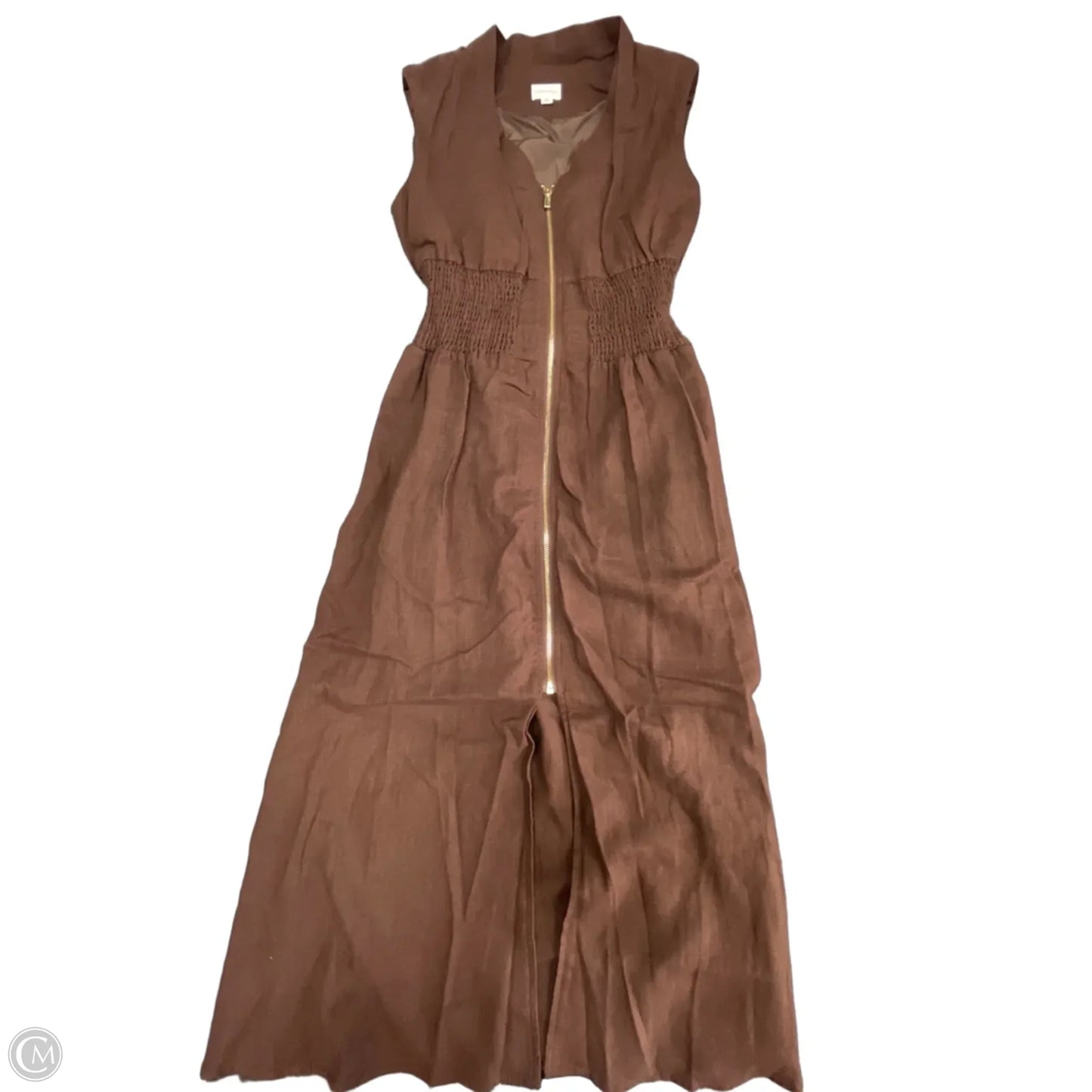 Dress Casual Midi By For Cynthia In Brown, Size: M