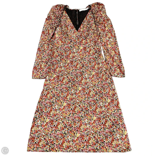 Dress Casual Midi By Astr The Label In Pink & Red, Size: M