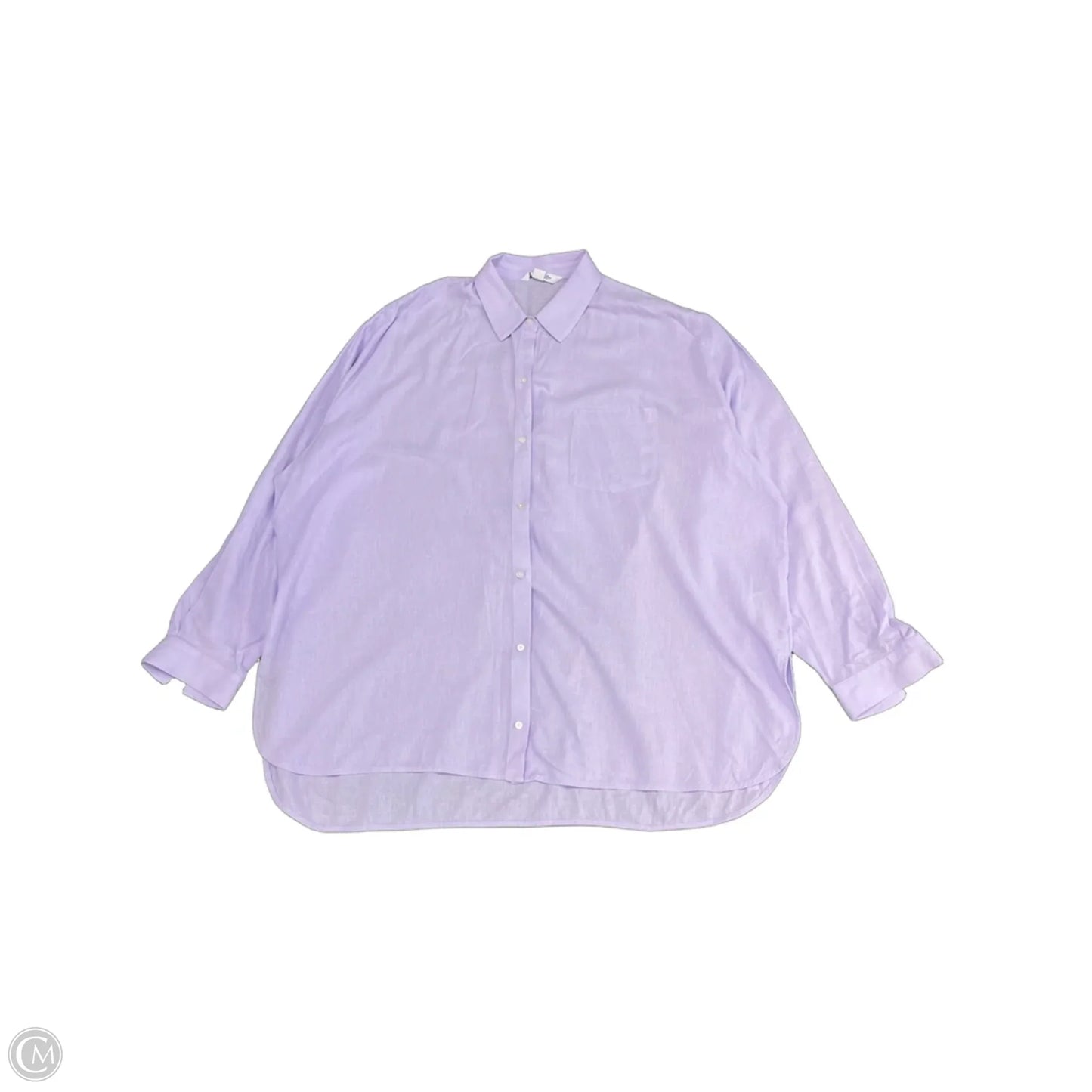 Top Long Sleeve By Old Navy In Purple, Size: Xxl