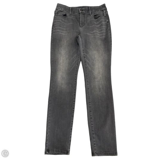 Jeans Jeggings By Chicos In Black Denim, Size: 4
