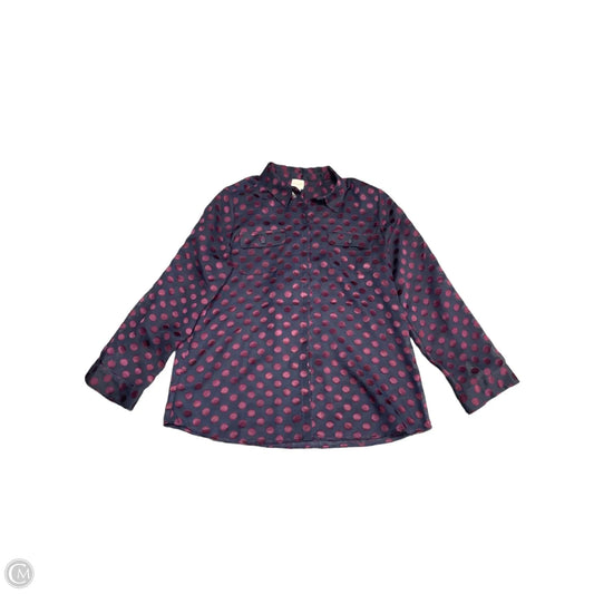 Top Long Sleeve By Chicos In Blue & Purple, Size: M