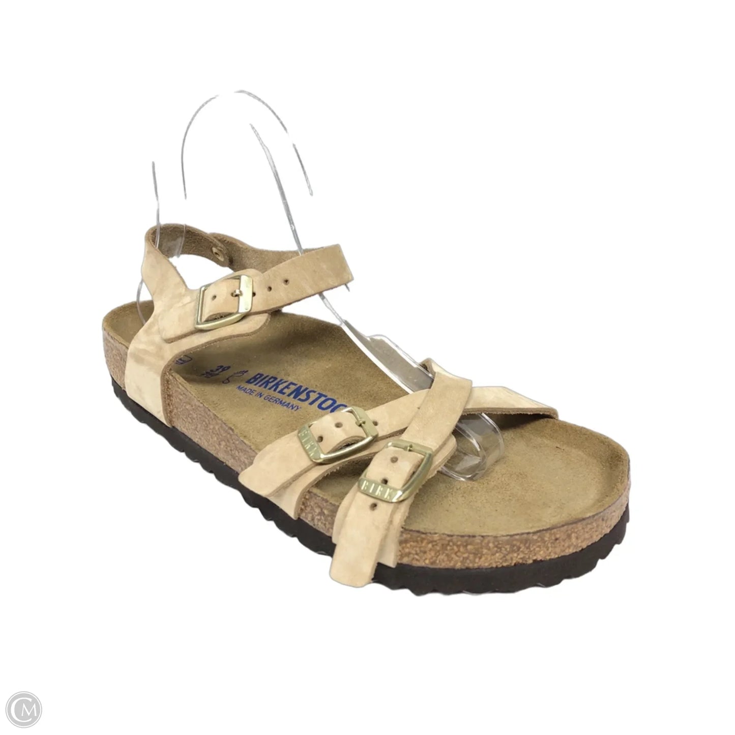 Sandals Flats By Birkenstock In Beige, Size: 8