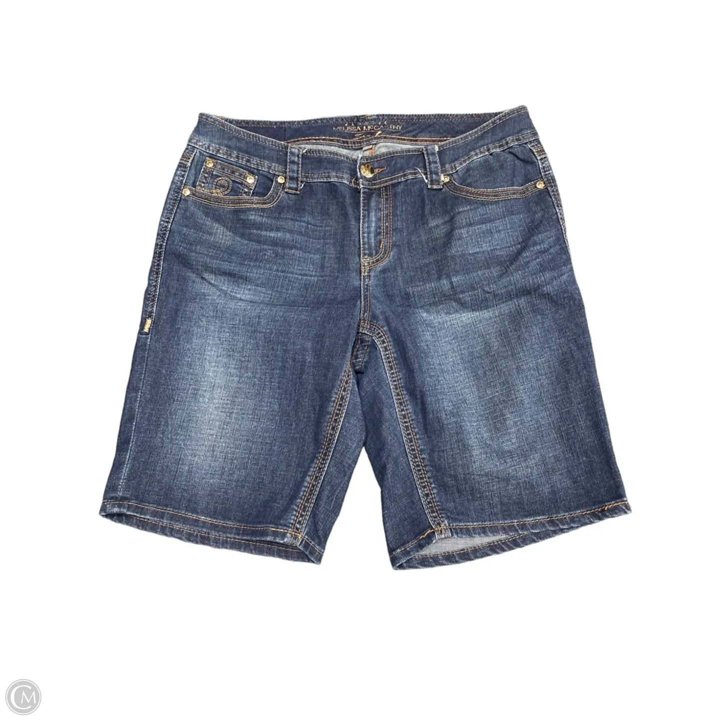 Shorts By Melissa Mccarthy In Blue Denim, Size: 16