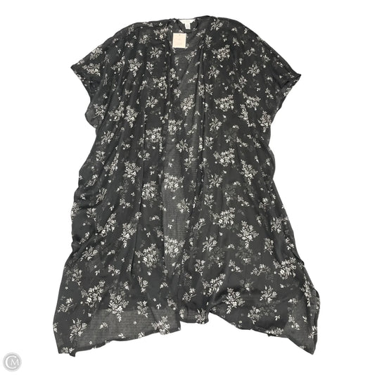 Swimwear Cover-up By Lc Lauren Conrad In Black & Cream, Size: Osfm