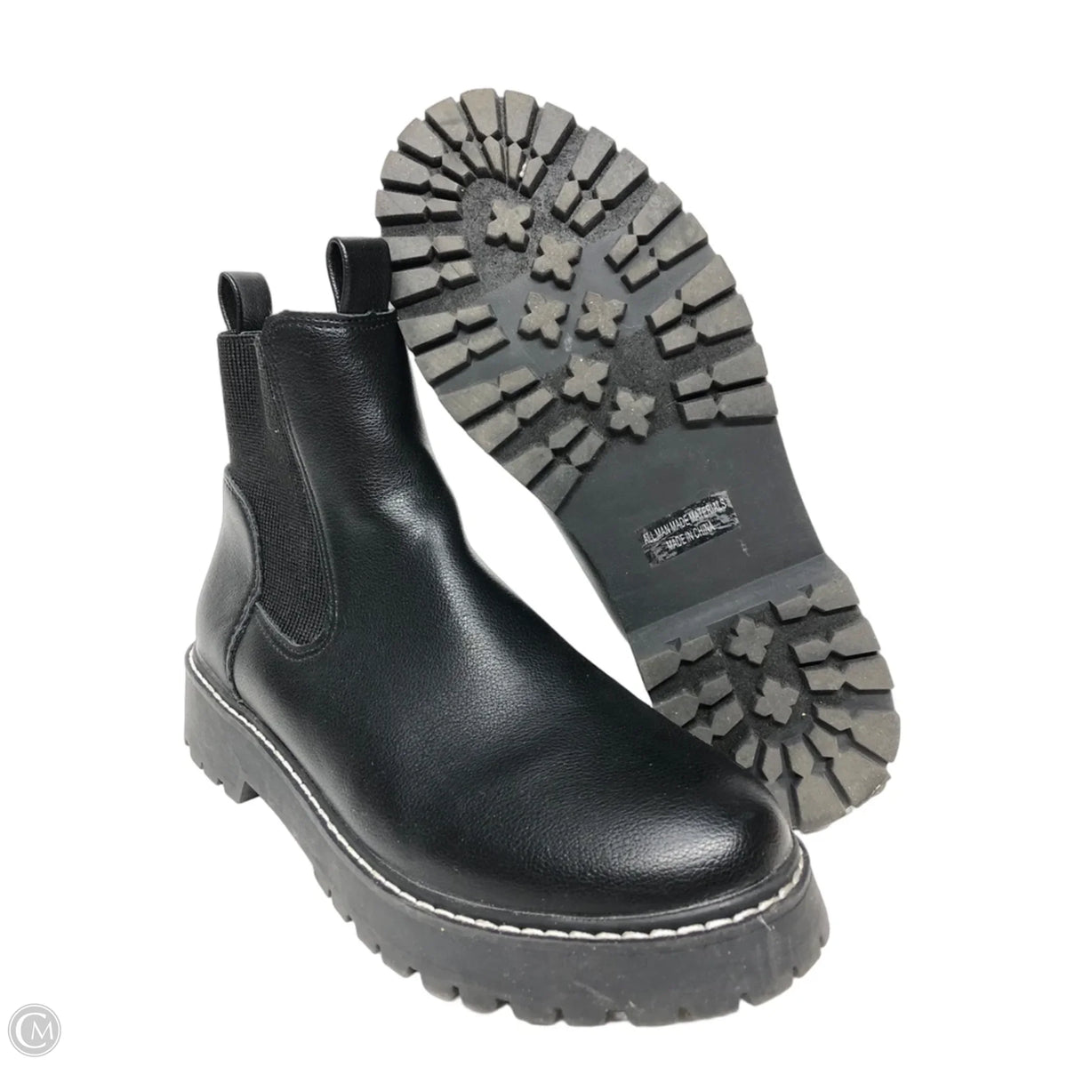 Boots Ankle Flats By Dv In Black, Size: 9