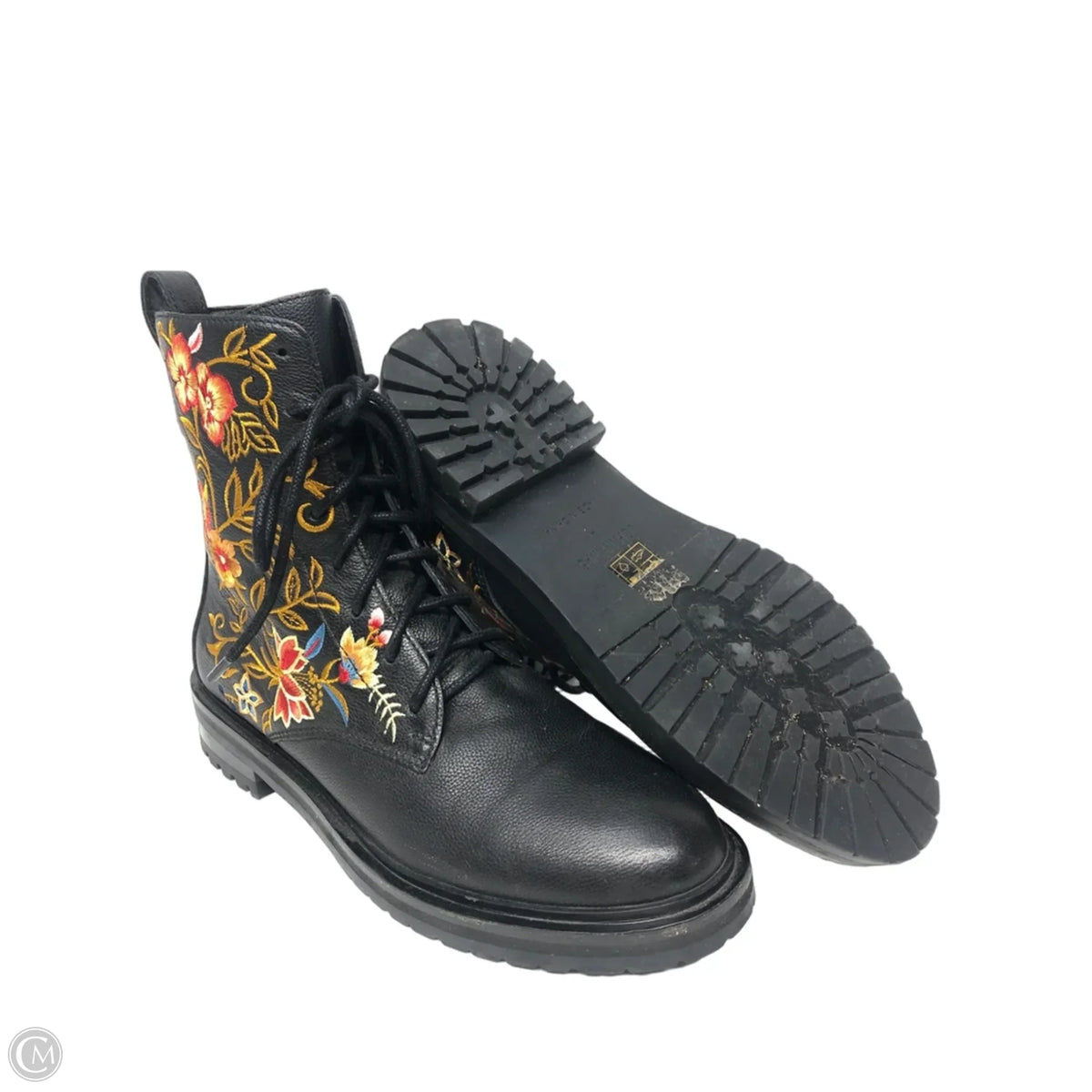 Boots Combat By Johnny Was In Black, Size: 7