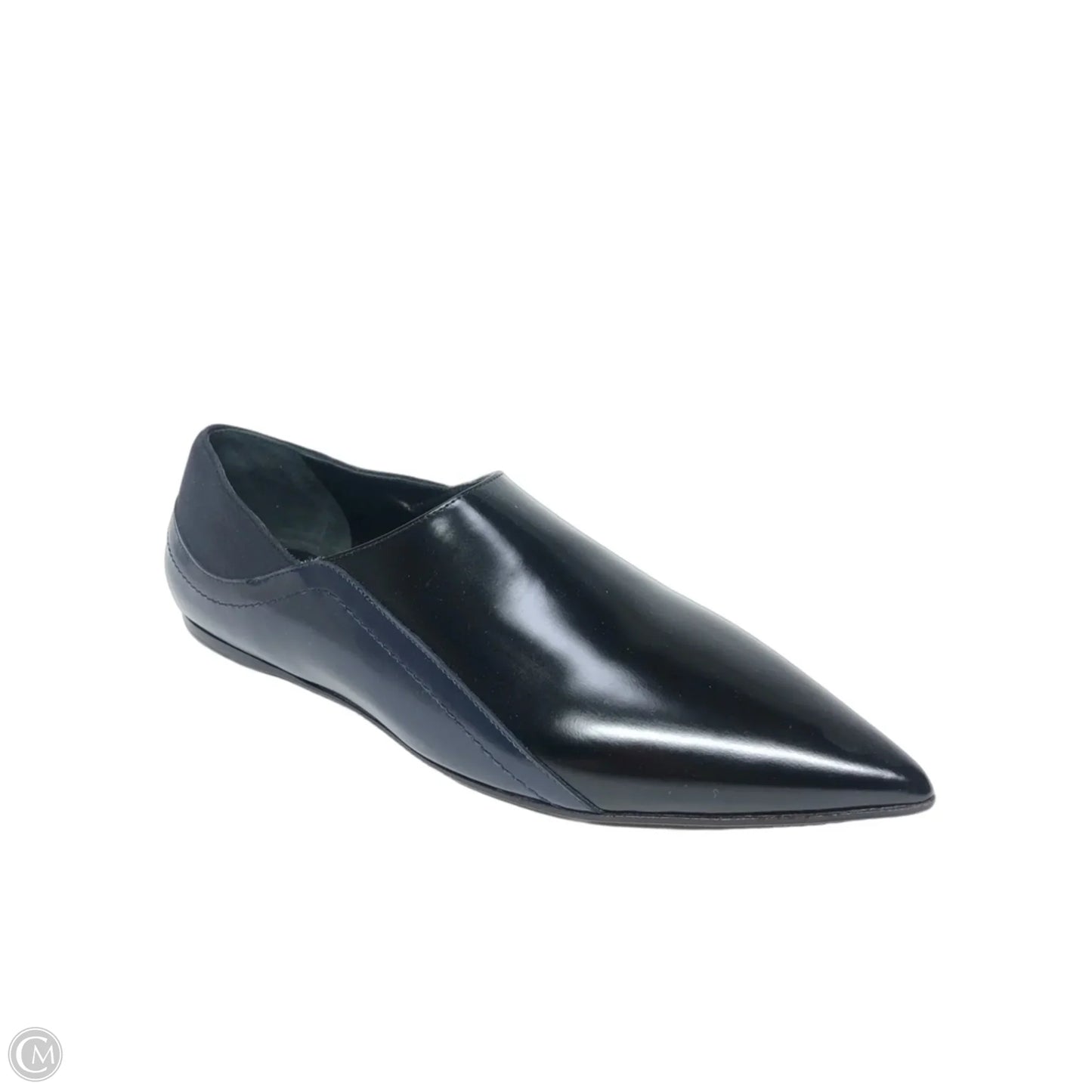 Shoes Designer By Max Mara In Black & Blue, Size: 7