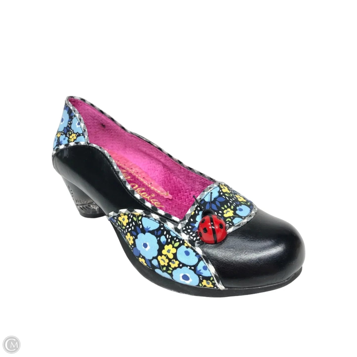 Shoes Heels Block By Cmb In Black & Blue, Size: 7.5