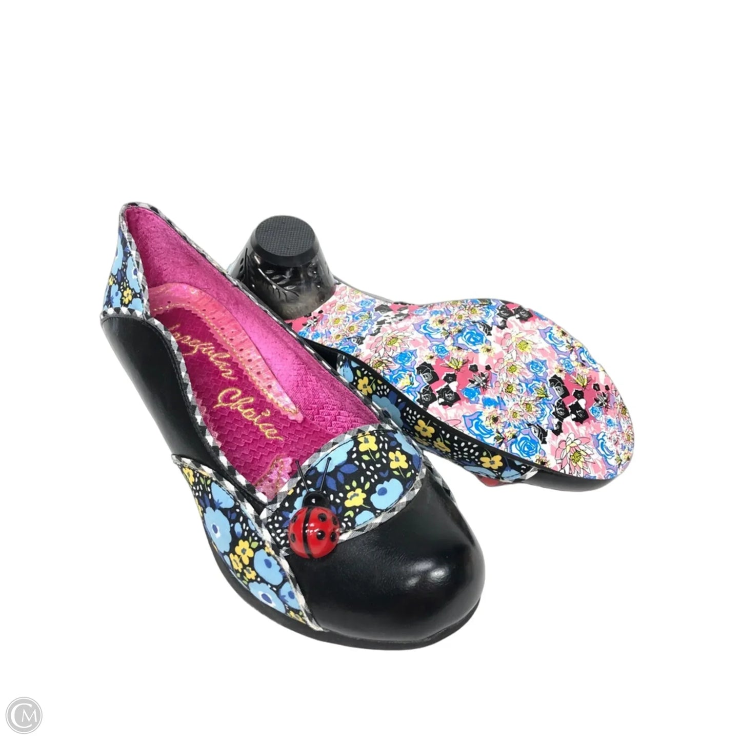 Shoes Heels Block By Cmb In Black & Blue, Size: 7.5