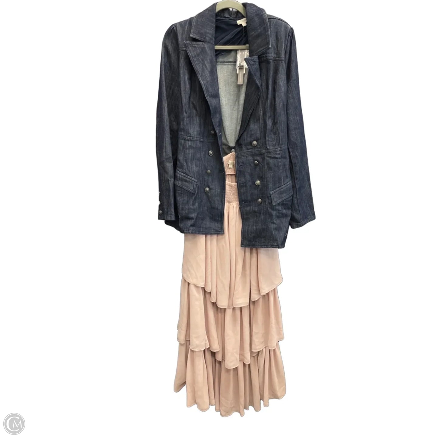 Skirt Set 2pc By Pilcro In Blue & Pink, Size: L