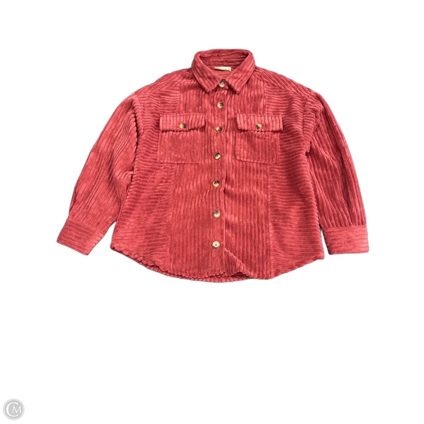 Jacket Shirt By New In In Red, Size: M