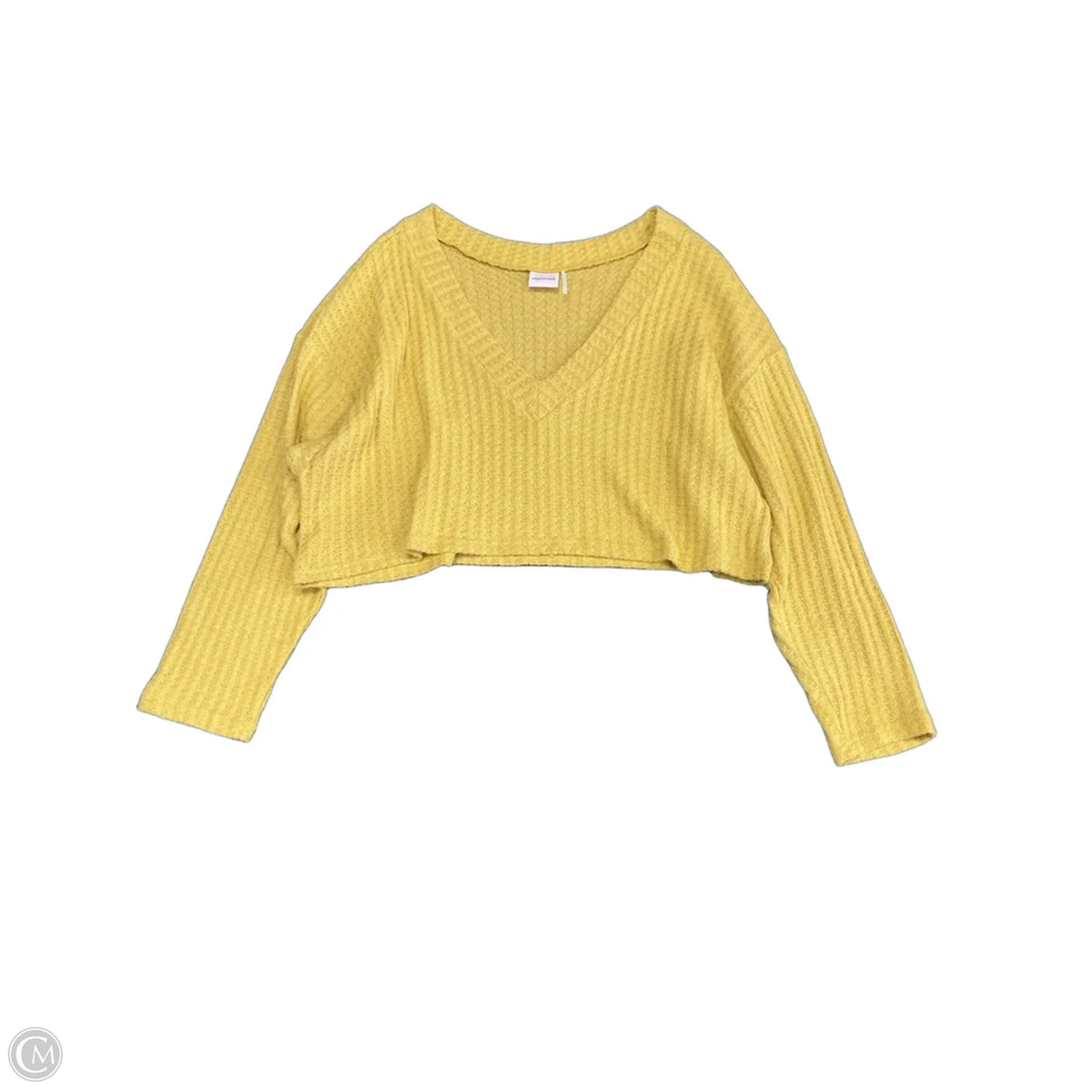Top Long Sleeve By Out From Under In Yellow, Size: L