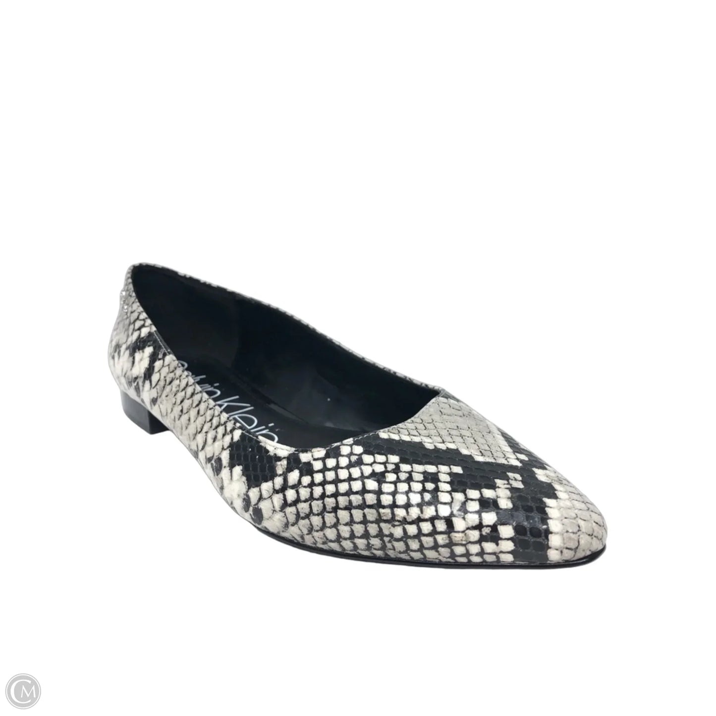 Shoes Flats By Calvin Klein In Snakeskin Print, Size: 9.5