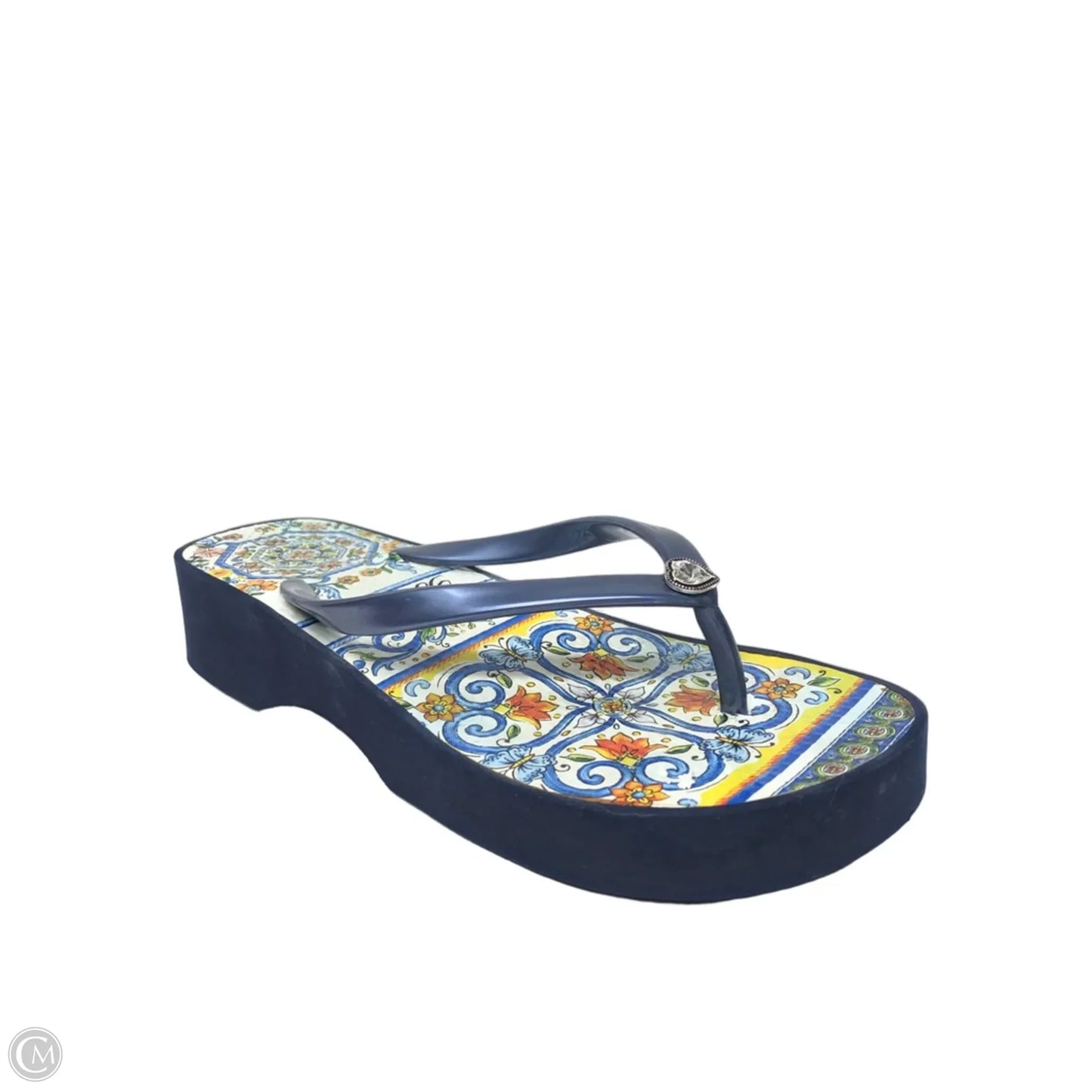 Sandals Flip Flops By Brighton In Navy, Size: 6