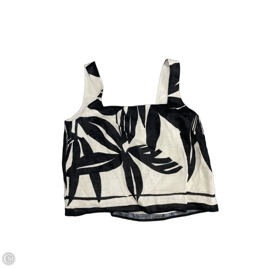 Top Sleeveless By Antonio Melani In Black & White, Size: S