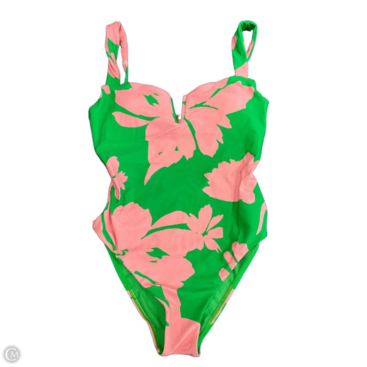 Swimsuit By Antonio Melani In Green & Pink, Size: S