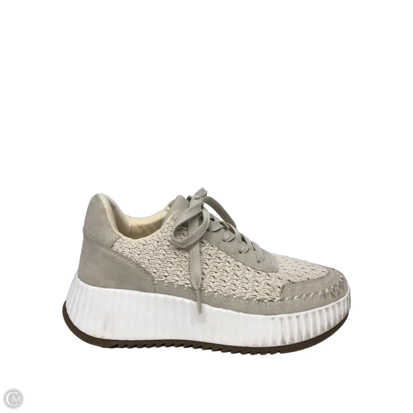Shoes Sneakers By Dv In Cream, Size: 9