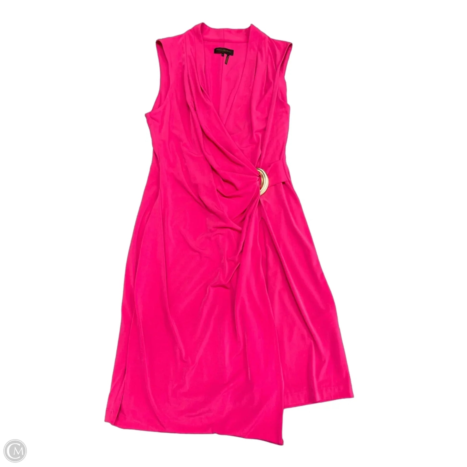 Dress Casual Short By Donna Karan In Pink, Size: 12