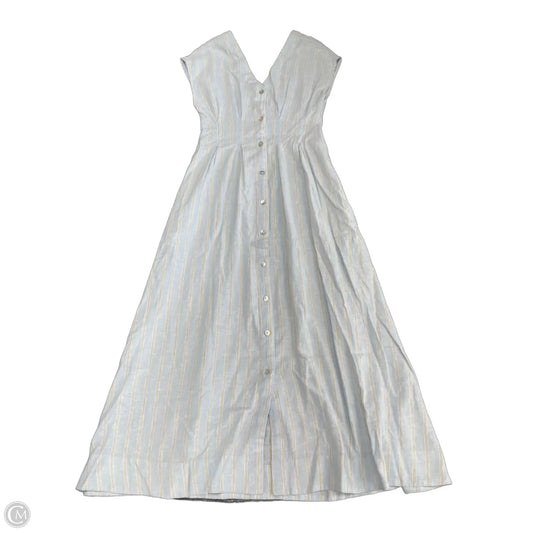 Dress Casual Midi By Isaac Mizrahi In Blue & White, Size: 4