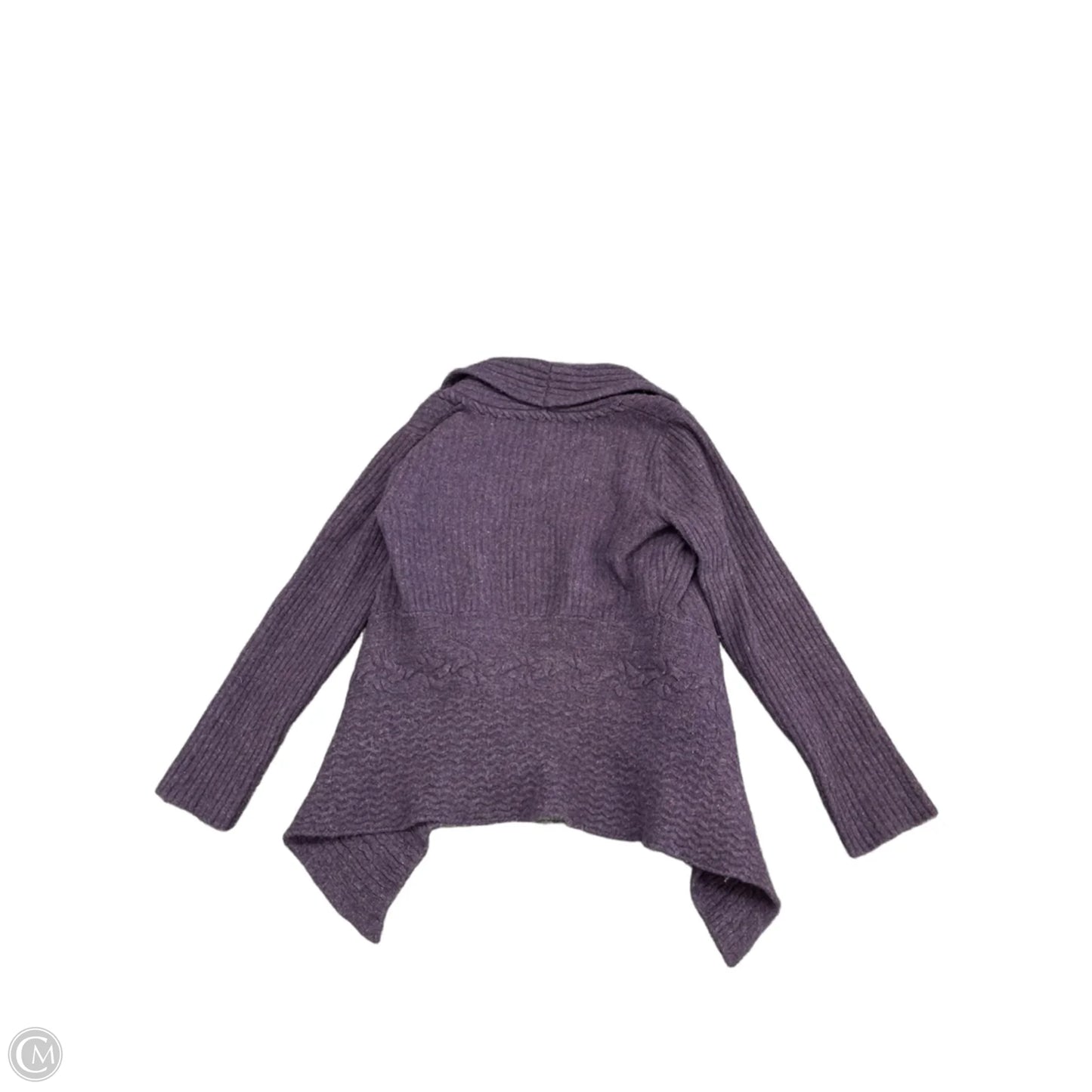 Sweater Cardigan By Anthropologie In Purple, Size: L