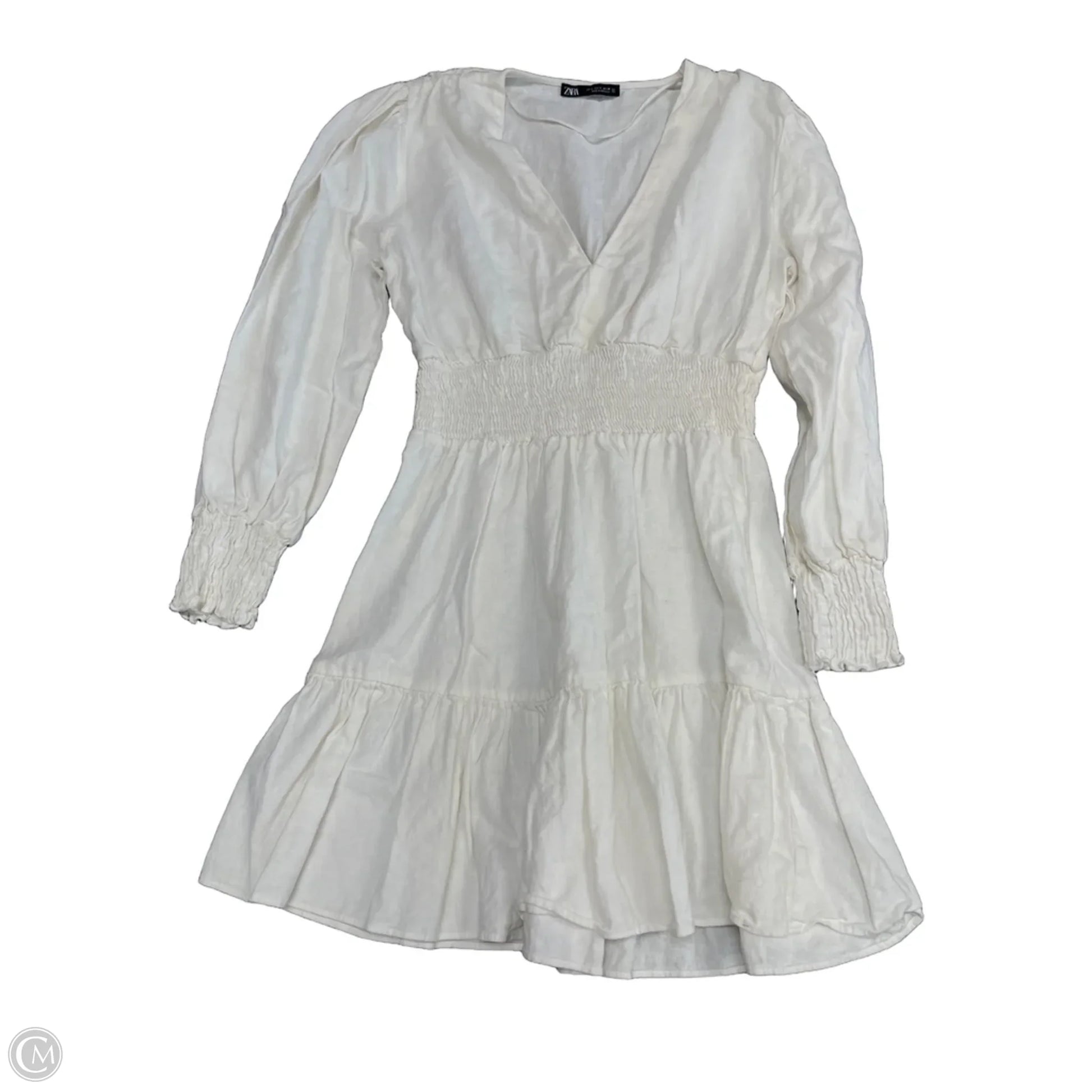 Dress Casual Short By Zara In White, Size: S