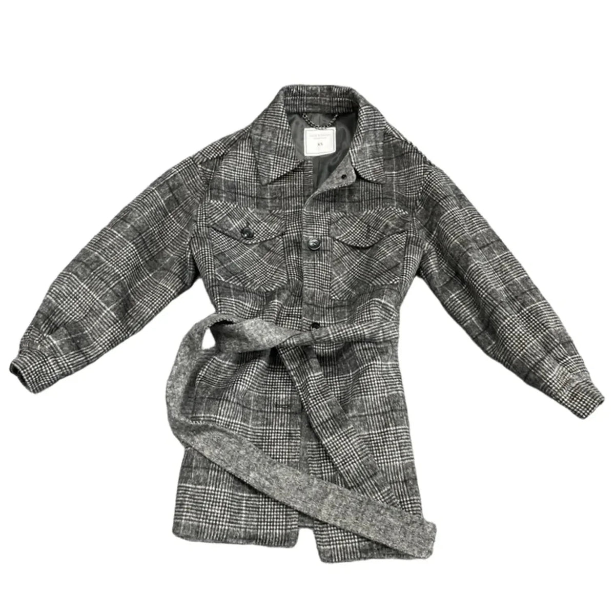 Coat Wool By Cmc In Grey, Size: Xs
