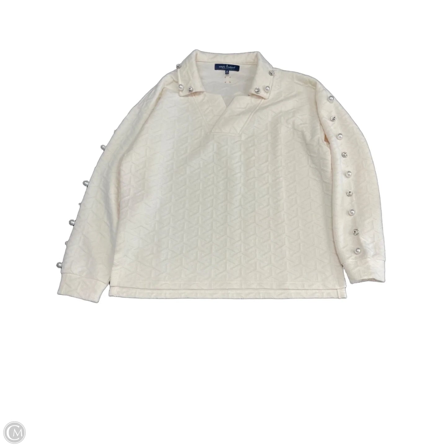 Sweater By Simply Southern In Ivory, Size: M