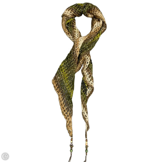 Scarf Winter By Clothes Mentor In Brown & Green