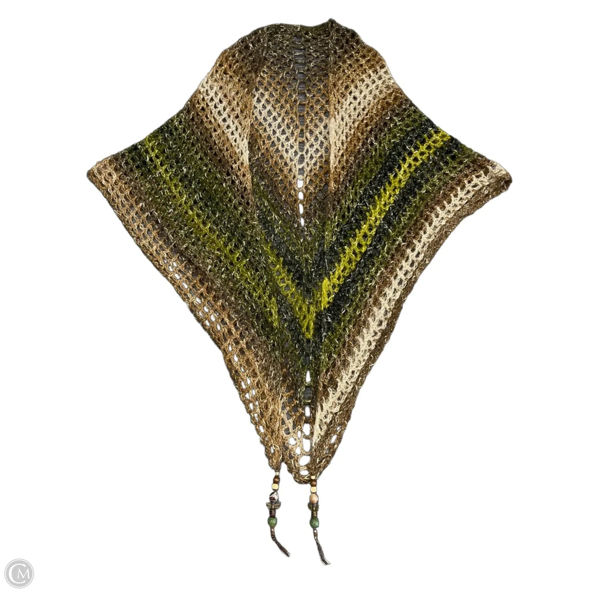 Scarf Winter By Clothes Mentor In Brown & Green
