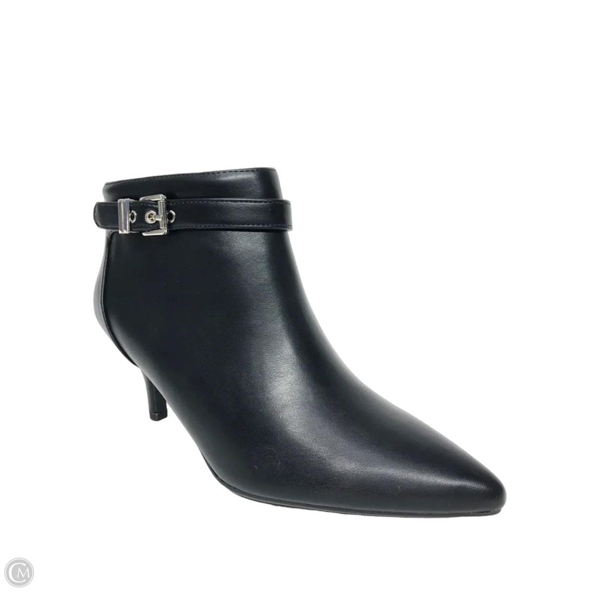 Boots Ankle Heels By Clothes Mentor In Black, Size: 8