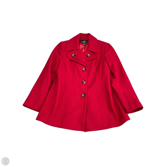 Coat Wool By London Fog In Red, Size: L