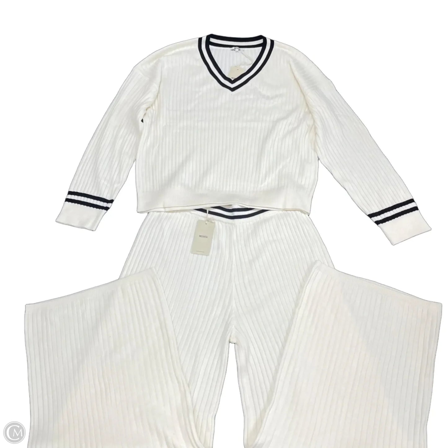 Pants Set 2pc By Cmc In Cream, Size: L