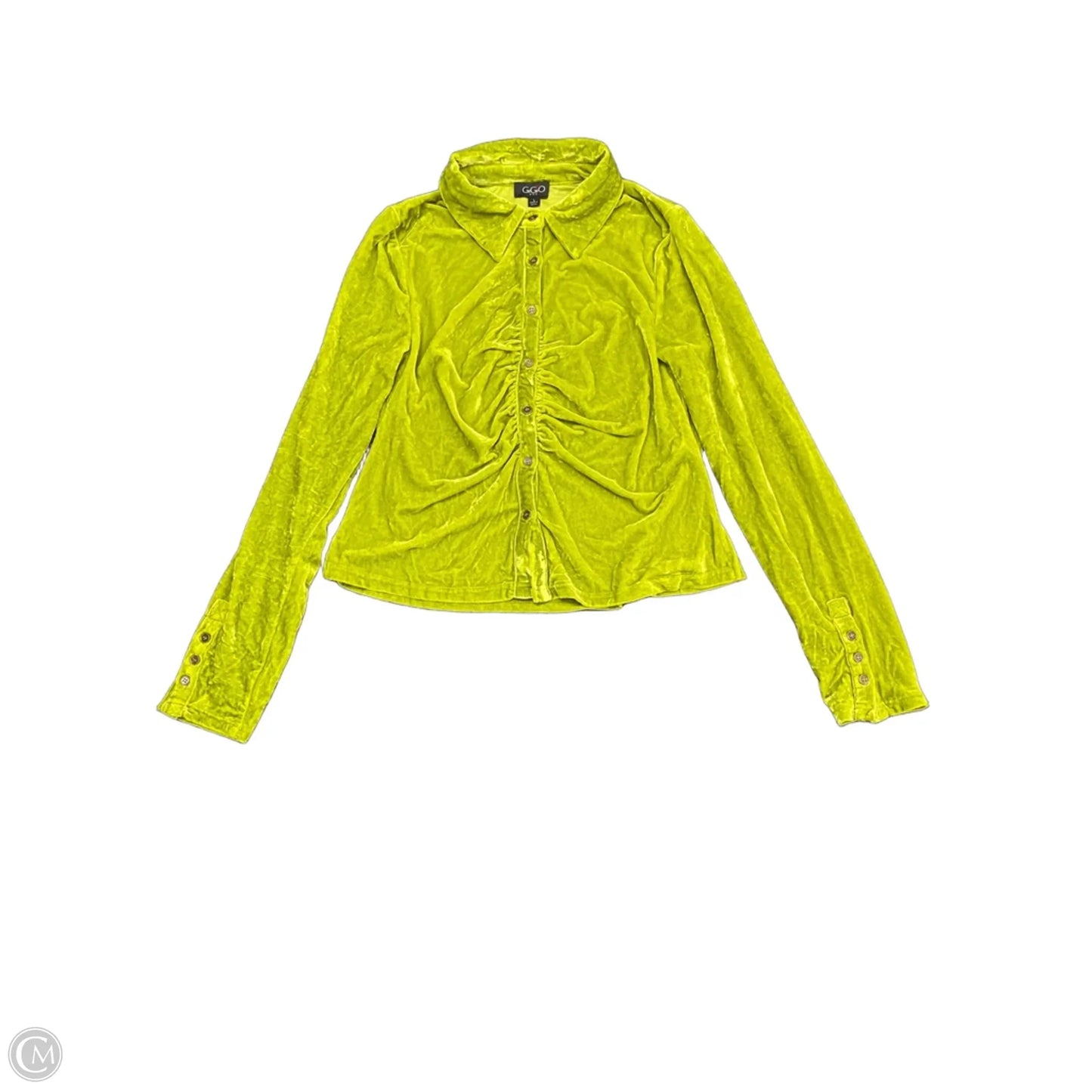 Top Long Sleeve By Gigio In Chartreuse, Size: M