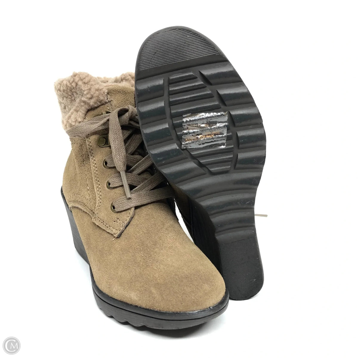 Boots Ankle Heels By White Mountain In Brown, Size: 5