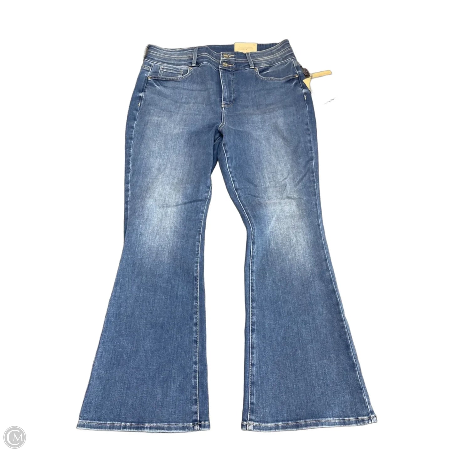 Jeans Flared By Not Your Daughters Jeans In Blue Denim, Size: 14