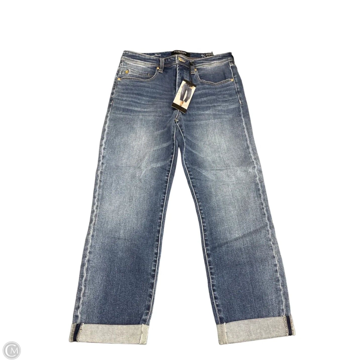 Jeans Boyfriend By Liverpool In Blue Denim, Size: 10