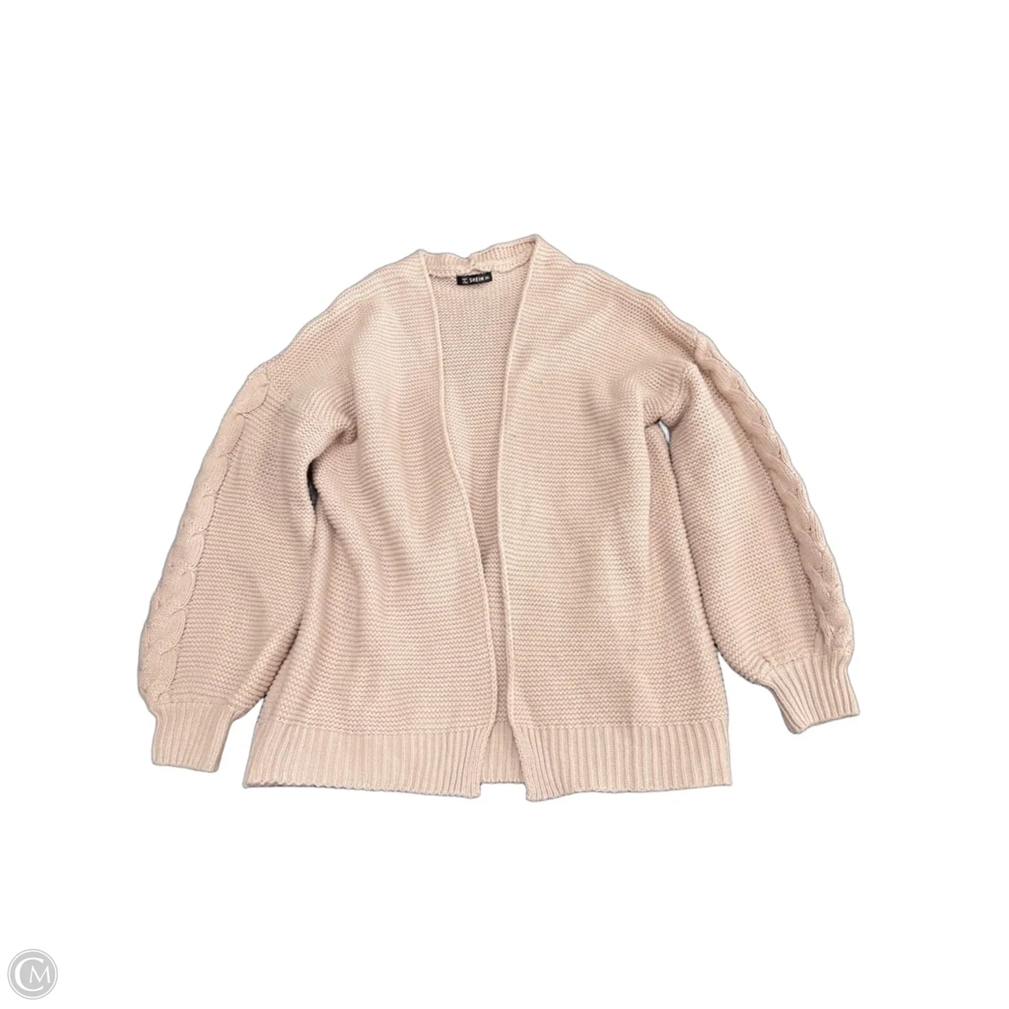 Sweater Cardigan By Shein In Pink, Size: 3x