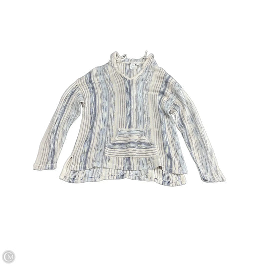 Sweatshirt Hoodie By America Rag In Blue & Cream, Size: Xxl