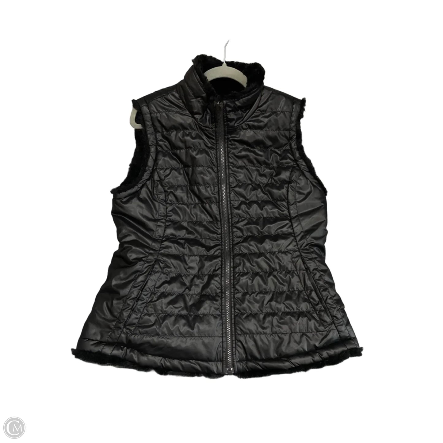 Vest Faux Fur & Sherpa By Nicole By Nicole Miller In Black, Size: L