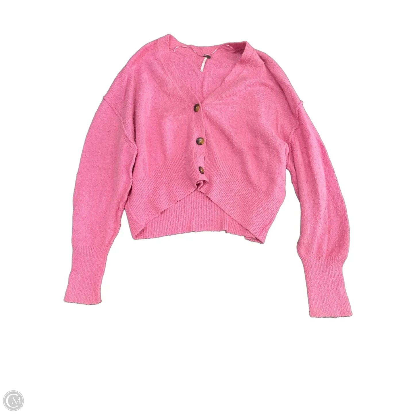 Sweater Cardigan By Free People In Pink, Size: M