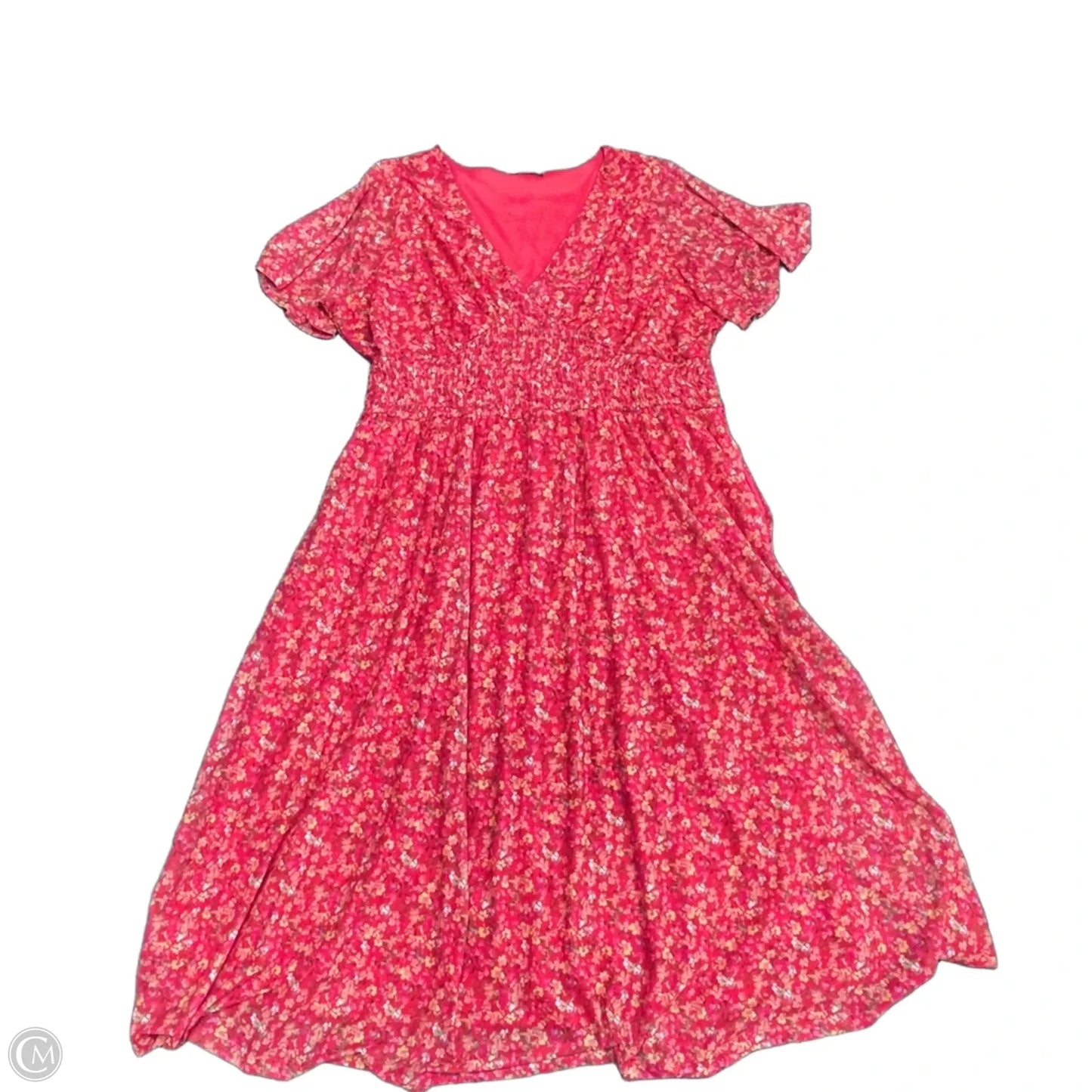 Dress Casual Midi By Lane Bryant In Red, Size: 2x