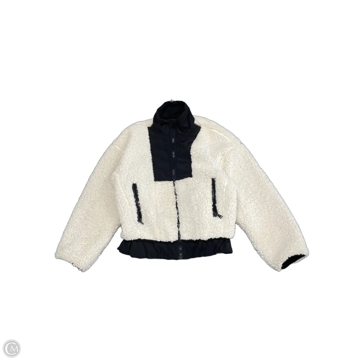 Jacket Fleece By Antonio Melani In Black & White, Size: Xs