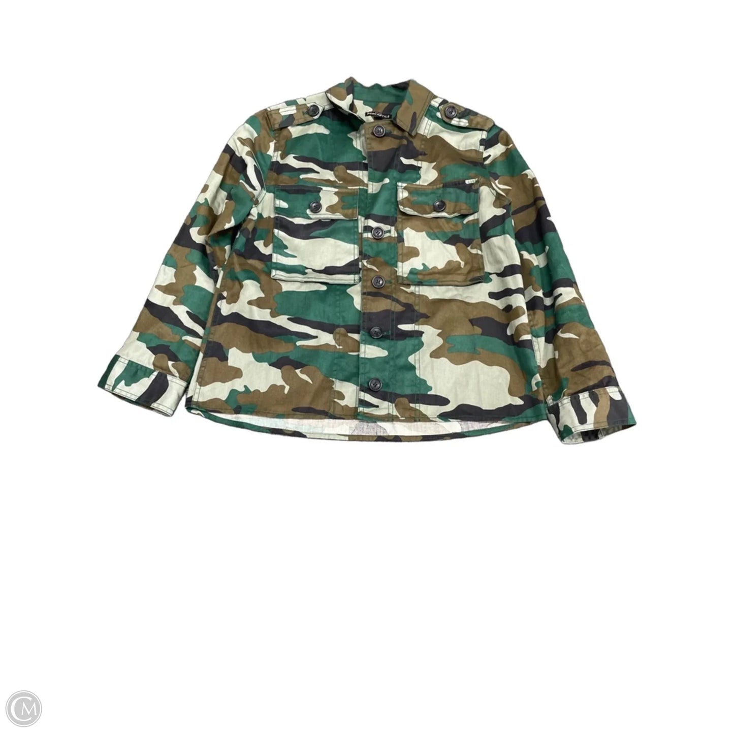 Jacket Shirt By J. Crew In Camouflage Print, Size: S