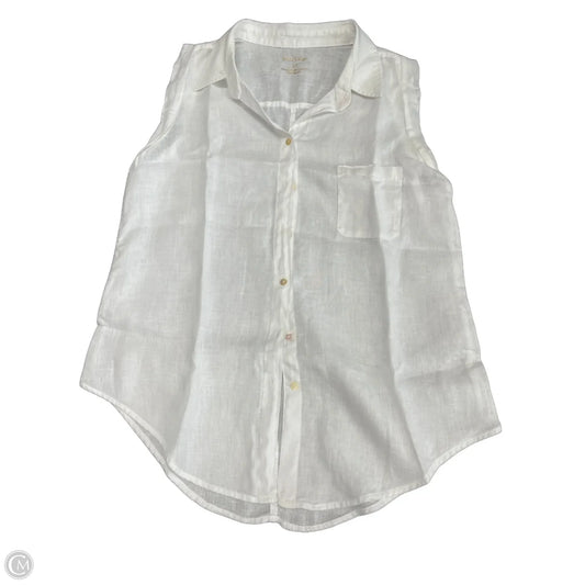 Top Sleeveless By Lilly Pulitzer In White, Size: M